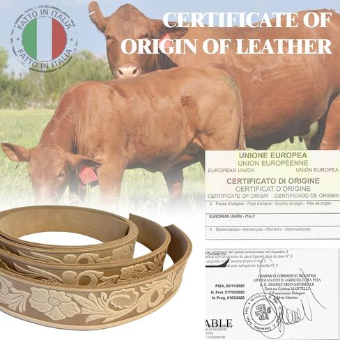 Import Leather Strap, 9-10 oz (3.6-4.0mm) Italy A Grade Vegetable Tanned Full Grain Leather Belt in Saudi Arabia
