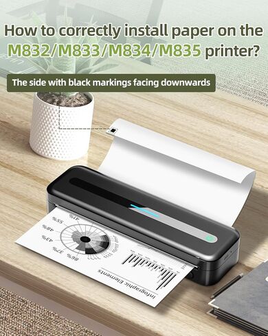 Memoqueen Thermal Paper 8.5 x 11 White US Letter Thermal Printer Paper Paper Fold Compatible with M08F-Letter, M832, Portable Printer, Size 8.5" x 11" Thermal Paper, 100 Sheets in Kuwait