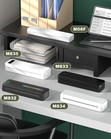 Memoqueen Thermal Paper 8.5 x 11 White US Letter Thermal Printer Paper Paper Fold Compatible with M08F-Letter, M832, Portable Printer, Size 8.5" x 11" Thermal Paper, 100 Sheets in Kuwait