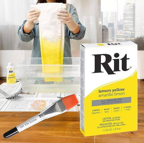 RIT الغرض من صبغة المسحوق ، والأصفر الليمون ، وإعادة تنشيط الأقمشة والحرف اليدوية ، متعددة الاستخدامات وحيوية للقطن ، والكتان ، والحرير ، والصوف ، وسهلة الاستخدام مع فرشاة الطلاء بالألوان المائية (حزمة 4) in Saudi Arabia
