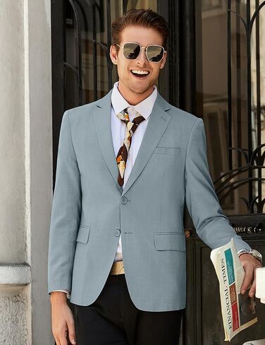 COOFANDY Mens Casual Blazer Slim Fit Suit Jacket Two Button Lightweight Sport Coats Business Blazer Jacket in Kuwait