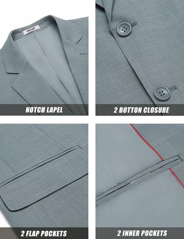 COOFANDY Mens Casual Blazer Slim Fit Suit Jacket Two Button Lightweight Sport Coats Business Blazer Jacket in Kuwait