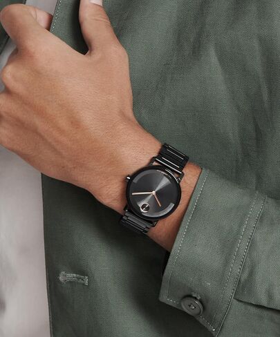 Movado Bold Evolution 2.0 Men's Watch - Swiss Quartz Movement, Stainless Steel Link Bracelet - 3 ATM Water Resistance - Luxury Fashion Timepiece for Him - 40mm in Saudi Arabia