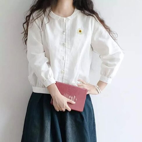 Calidaka 10pcs daisy بقع مطرزة حساسة ، خياطة إصلاح الأزهار تصحيح DIY لزخارف السراويل الجينز (أبيض/10 ٪) in Kuwait