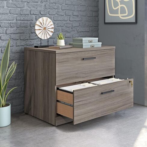 Officeworks by Sauder File الجانبي ، L: 35.43 '' X W: 23.47 '' X H: 29.29 '' ، Hudson Elm in Kuwait