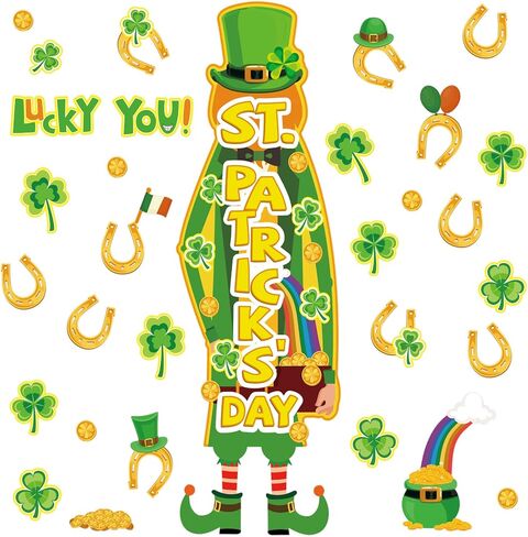 Marspark 42 PCS St. Patrick's Day Bulletin Board Set St. in Kuwait