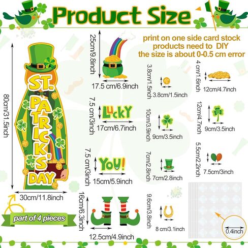 Marspark 42 PCS St. Patrick's Day Bulletin Board Set St. in Kuwait