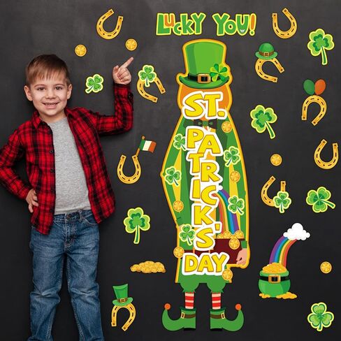 Marspark 42 PCS St. Patrick's Day Bulletin Board Set St. in Kuwait