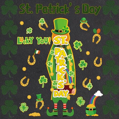 Marspark 42 PCS St. Patrick's Day Bulletin Board Set St. in Kuwait