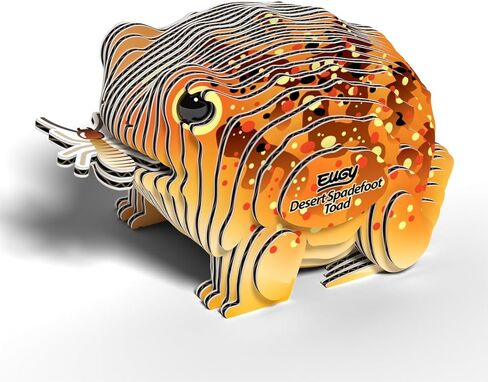 Eugy Desert Spadefoot Toad 3D Puzzle - 34 قطعة ألغاز تعليمية صديقة للبيئة للبنين والبنات والأطفال الذين تتراوح أعمارهم بين 6+ in Kuwait