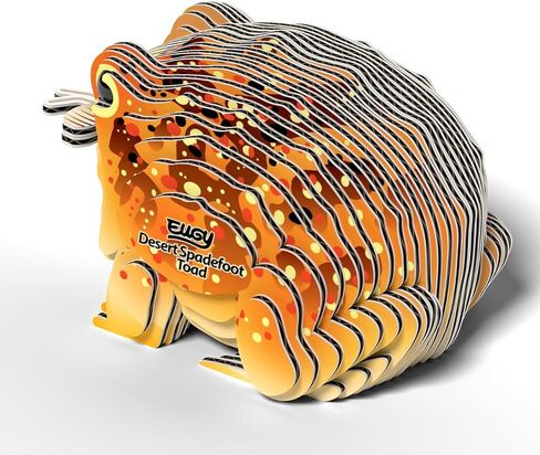 Eugy Desert Spadefoot Toad 3D Puzzle - 34 قطعة ألغاز تعليمية صديقة للبيئة للبنين والبنات والأطفال الذين تتراوح أعمارهم بين 6+ in Kuwait