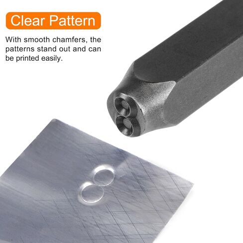 HARFINGTON 9pcs Number Stamp Set 5/16" 8mm High Tool Steel 0-9 Punch Press Tools Metal Stamps Set Hammer Hand Punch for Metal Plastic Wood Leather Brass Stamping in Saudi Arabia