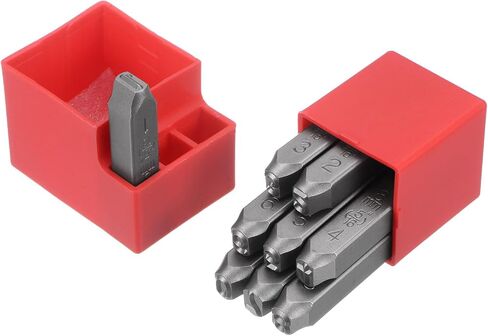 HARFINGTON 9pcs Number Stamp Set 5/16" 8mm High Tool Steel 0-9 Punch Press Tools Metal Stamps Set Hammer Hand Punch for Metal Plastic Wood Leather Brass Stamping in Saudi Arabia