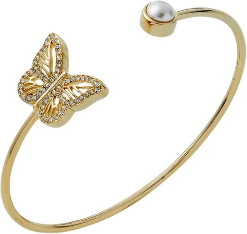 Alex and Ani AA747523SG,Monarch Butterfly Expandable Bangle Bracelet,Shiny Gold,Orange, Bracelets in Saudi Arabia