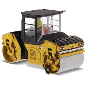 Diecast Masters 1:50 Caterpillar CB-13 Vibratory Compactor with Enclosed Cab | High Line Series Cat Trucks & Construction Equipment | 1:50 Scale Model Diecast Collectible | Diecast Masters Model 85595