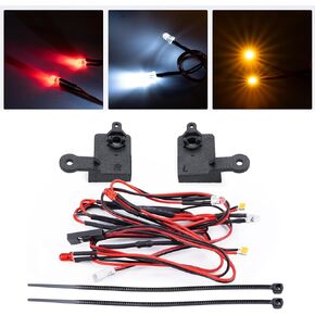 Resin RC Front & Rear LED Light Kits Headlight Taillight Upgrade Parts for 1/18 Tra-xxas TRX4M F150 RC Crawler Car
