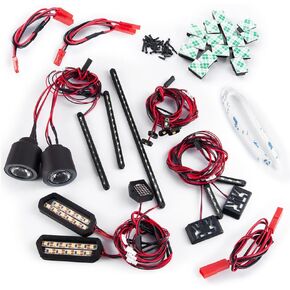 RC LED Light Kits - Headlight & Taillight & Side Lights Set for 1/7 INFRACTION 6S V2 RC Drift Cars Upgrade Part
