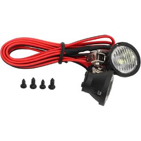 Topyond 2LED RC Car Roof Headlights Universal Rc Light Kit for 1/10 RC Model Crawler Cars, RC LED Headlamps for RC Car Accessories