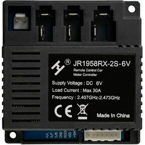 SHENGLE JR1958RX-2S-6V Receiver Match 2.4G Bluetooth Remote Control, Control Box Motherboard Accessories for Kid Powered Ride On Car Parts