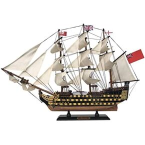 Handcrafted Nautical Decor HMS Victory Wooden Tall Model Ship 24" - Model Warship - Not a Kit