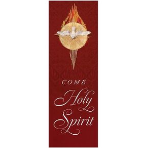 Christian Brands Come Holy Spirit Banner, 6-Foot, Satin Polyester