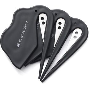 Safety Cutter - Wrapping Paper Cutter, Package Opener, Envelope Slitter, Concealed Blade, 3-Pack, Black