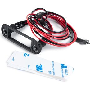 SWX RC LED Front Headlight with Bracket Front Face Light Set for 1/24 Axial SCX24 AXI00005 AXI00002 JLU CRC RC Crawler (Red & white)