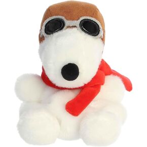 Aurora® Timeless Peanuts® Palm Pals™ Flying Ace Stuffed Animal - Classic Characters - Lasting Memories - White 5 Inches