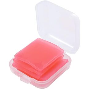 Qintreesify 1 Box/6 Pcs Square Diamond Painting Clay Diamond Art Glue Painting Wax Drilling Mud Diamond Painting Wax Kits with Storage Box (2.5 x 2.5 cm) (Red)