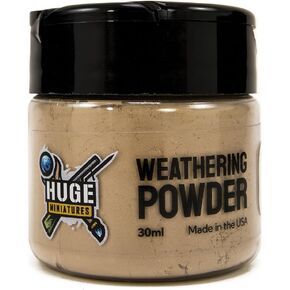 Weathering Powder, Sand Pigment for Model Terrain Scenery and Vehicles by Huge Minis - 30ml Flip-Top Container