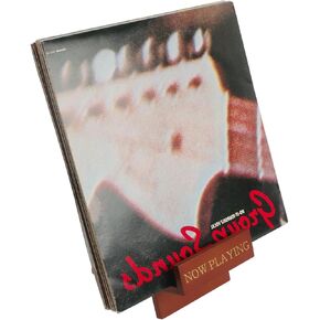 Rockhouse Vinyl Record Storage Holder for 8 LPs, Wooden Vinyl Record Now Playing Display Stand for Albums Magazine Rack Record Organizer Accessories Gifts for Vinyl Record Lover