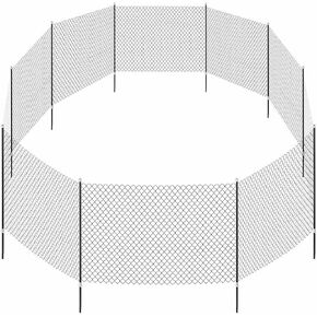 TRIXIE Portable Pet Fence, Mesh Dog Playpen, Ideal Outdoor Camping Fence, Lightweight Easy to Transport
