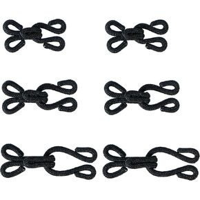 30 Pcs Sewing Hooks and Eye Closure Fur Hooks and Eyes for Crafts Clothing Locks Bras Coats DIY Craft Projects Pet Clothing (White)