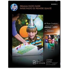 Hewlett Packard Premium Photo Paper ، لامعة ، رسالة ، 50 ورقة