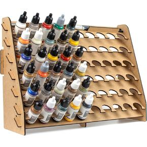 Paint Rack for 26 mm model paints. Hobby craft Vallejo Army wall Painter paint rack stand paint holder organiser Miniature warhammer paint storage Model painting station (26 mm)