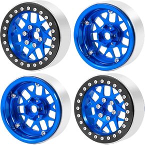 Aluminum 2.2" Beadlock Wheels RC Wheel Rim Hub 25mm for 1/10 Axial SCX10 Wraith 90018 90053 90048 RBX10 TRX-4 D90 12mm Hex RC Crawler Car