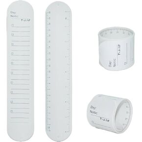 ADHD Tools 4PCS Bracelet to do List Wearable Silicone Memo Wrist Band Reusable Waterproof Erasable Wristband Notepad Silicone Slap Bracelets Slap