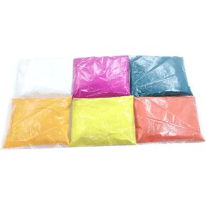 DBY Rangoli Powder Rangoli Colored Color Rangoli Making Kit for Navratri Pongal Pooja Mandir (Multicolour 50 gm X 5 Each Pack and White Color 100 Grams)