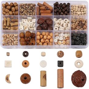 630Pcs Natural Coconut Shell Beading for Jewelry Making Kit -Handmade Coconut Shell Beach Theme Charms Beading for Making Bracelet Necklace Kit DIY Crafts, Boho Style Jewelry Gifts for Woman/Man