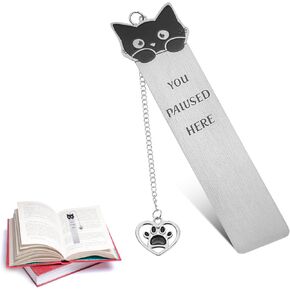 Cute Cat Bookmarks Funny Cat Book Mark Cat Lover Gifts for Women Men Book Lovers Gifts Cat Birthday Gifts Christmas Stocking Stuffers for Book Reading Bookish Gifts