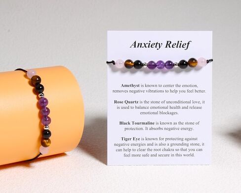 Triple Protection Bracelets Negative Energy Blocker, Black Tourmaline and Obsidian Bracelets for Women Men, Gifts for Him Her in Kuwait