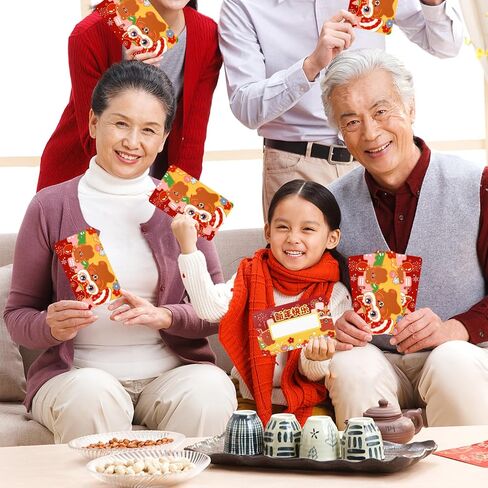 10PCS Chinese New Year 2025 Scratch Off Card Game,Lunar New Year Fortune Cards,2025 Year of The Snake Scratch Off for Office Company Spring Festival Chinese New Year Party Supplies Party in Saudi Arabia
