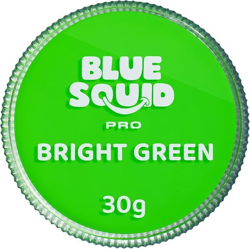 Blue Squid PRO Face Paint - Professional Water Based Single Cake Facepaint & Body Paints - SFX Makeup, Kids Adults Face Painting for Costume, Halloween, Cosplay - Split Red, White & Blue 30g / 1oz in Kuwait