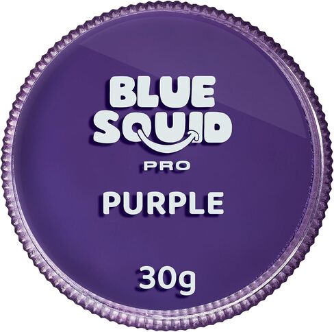 Blue Squid PRO Face Paint - Professional Water Based Single Cake Facepaint & Body Paints - SFX Makeup, Kids Adults Face Painting for Costume, Halloween, Cosplay - Split Red, White & Blue 30g / 1oz in Kuwait