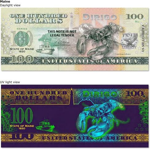 HOBBY OF KINGS USA 100 Dollar Note | Utah Commemorative Souvenir | The Beehive State | Transcontinental Railroad | Delicate Arch | Golden Spike | Collector's Album | The 50 U.S. States Edition in Kuwait