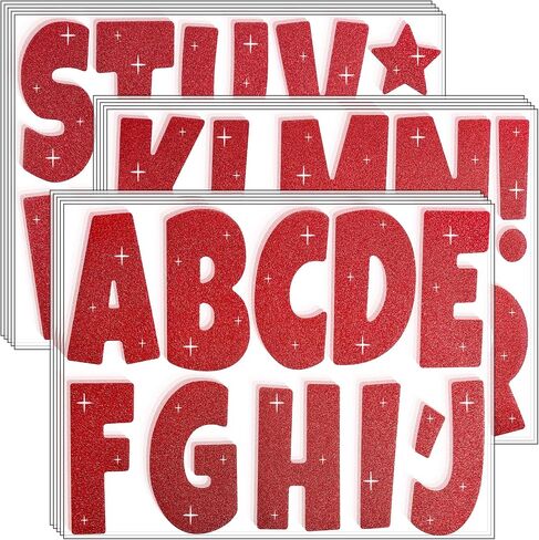 Glitter Bulletin Board Letters for Classroom Alphabet Poster Board Letters for Bulletin Board Display Home School Classroom Decor(Black,4 Inch) in Kuwait