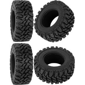 RC 1.2in Beadlock Tires 62 * 24mm for 1/18 Trx4m,1/24 SCX24 FCX24 RC Crawler Car,1.2in Tires Soft Sticky Rubber Tires,4PCS(Style B)