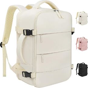 Travel Backpack For Women Men Airline Approved Carry On Backpack, Waterproof Outdoor Sports Rucksack Weekender Overnight College Business Backpack Fits 15.6 Inch Laptop