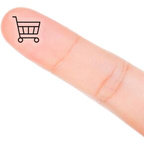 Shopping cart Planner Stickers, 120 Clear Groceries Planner Labels Scrapbooking Crafting Stickers