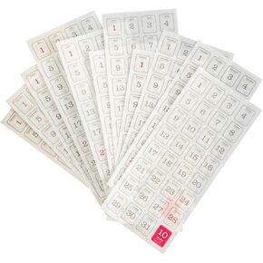 12 Pcs Calendar Sticker Date Stickers for Planners, 365 Day Date Stick Labels Decorative Planner Sticker